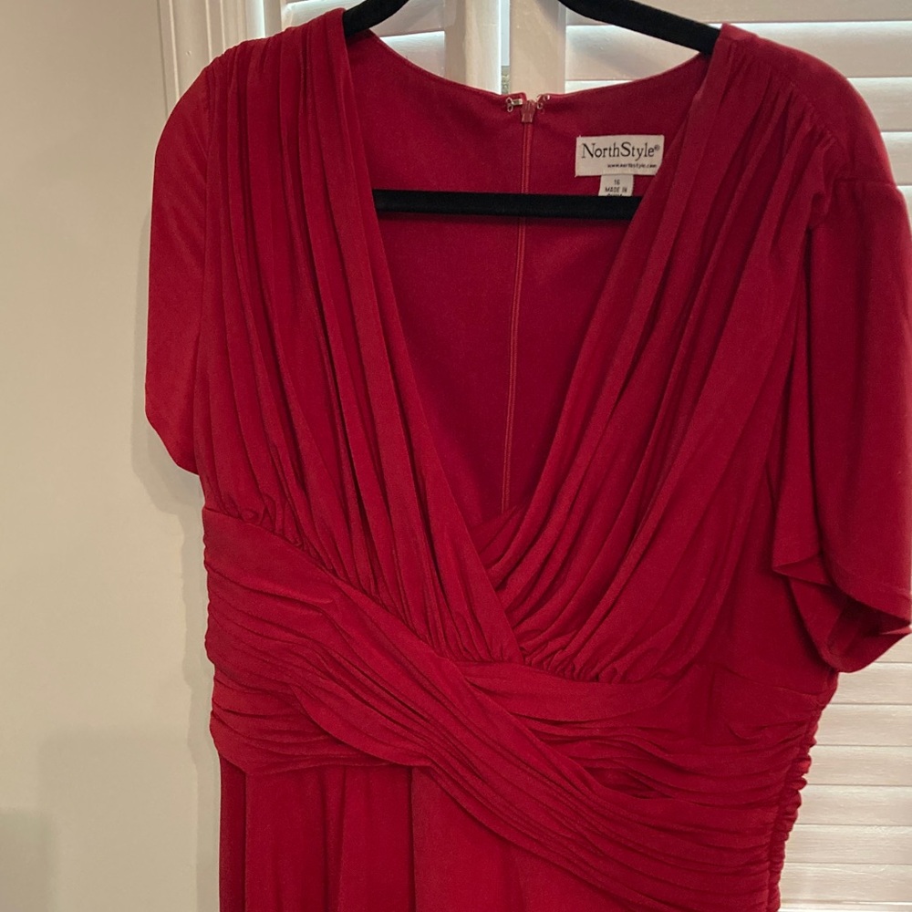 NorthStyle Deep Red Women's Dress